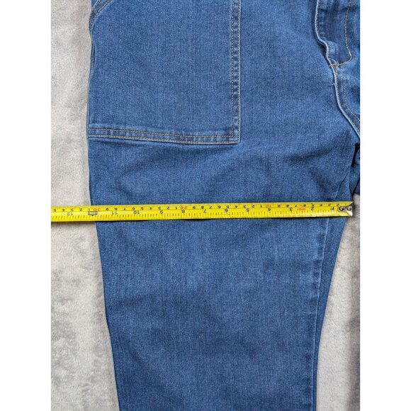 Knox Rose Jeans Womens Size XXL Denim Elastic Waist High Rise Straight Leg - Picture 9 of 11